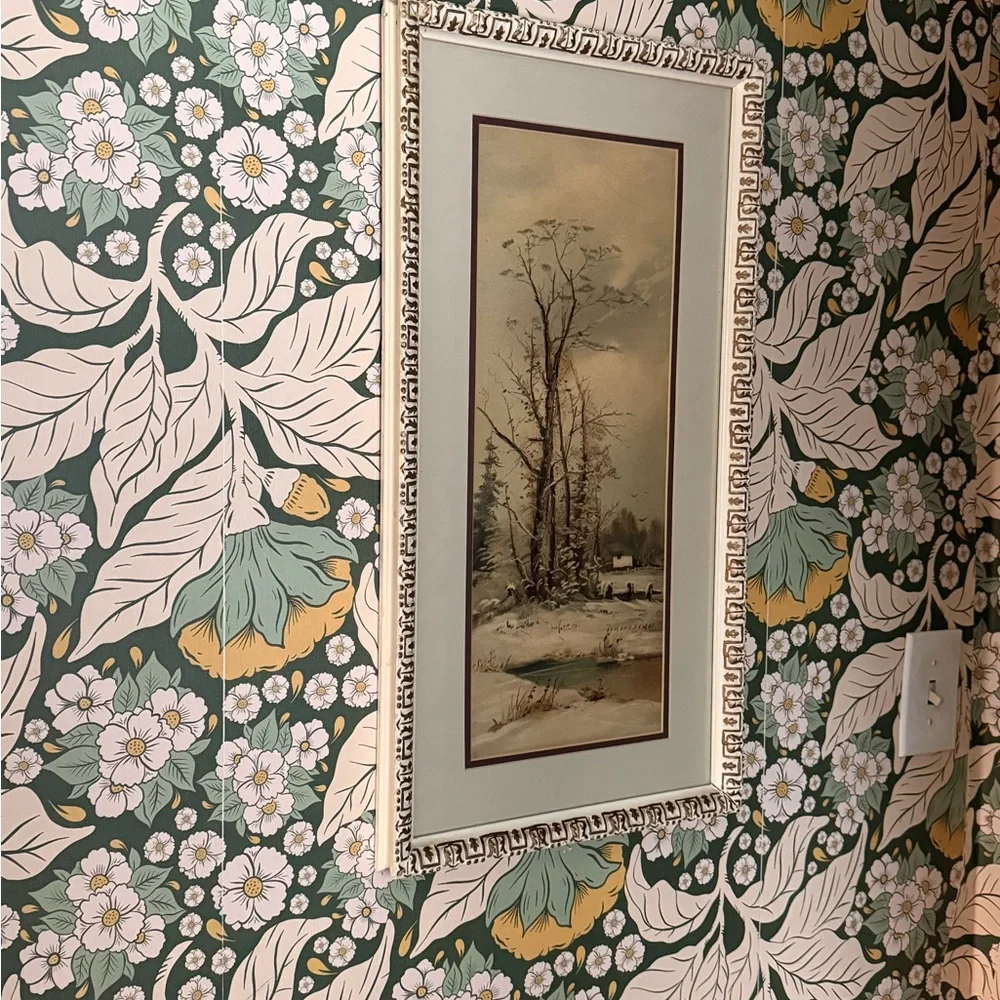 For my Winter Girlies:  vintage Landscape Framed Wall Art (frames are insane)